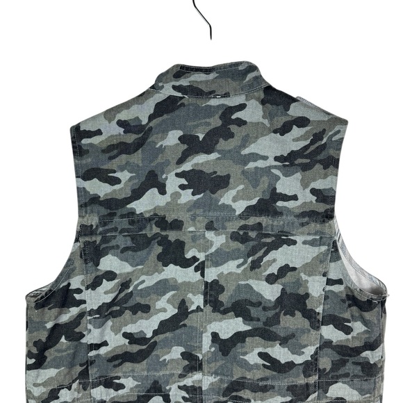Mystree Camo Army Vest 100% Cotton Trendy Stylish Streetwear Women's Size Large - Picture 5 of 14